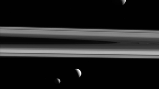 Tethys, Enceladus, and Mimas Are Glorious Orbiting Saturn